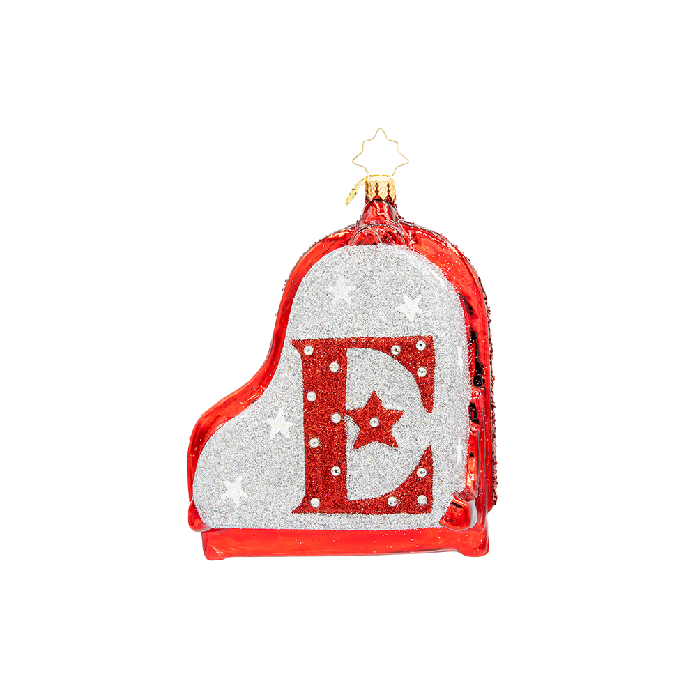 Elton John Red Piano Christmas Ornament