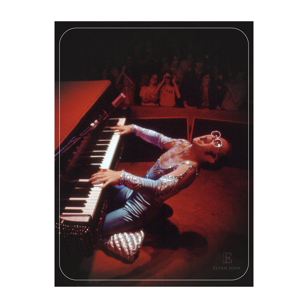 Vintage Elton John 1970s Concert Lithograph