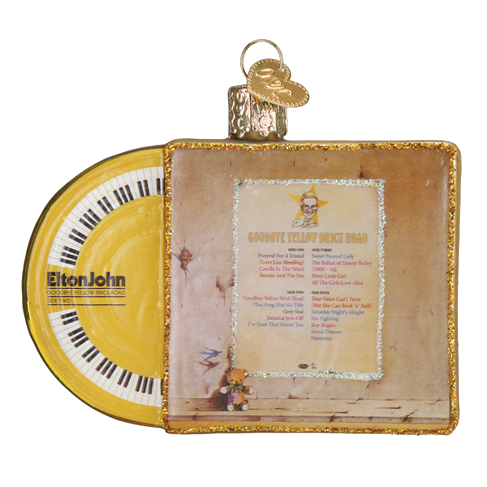 Elton John Album Cover Ornament – Yellow Brick Road