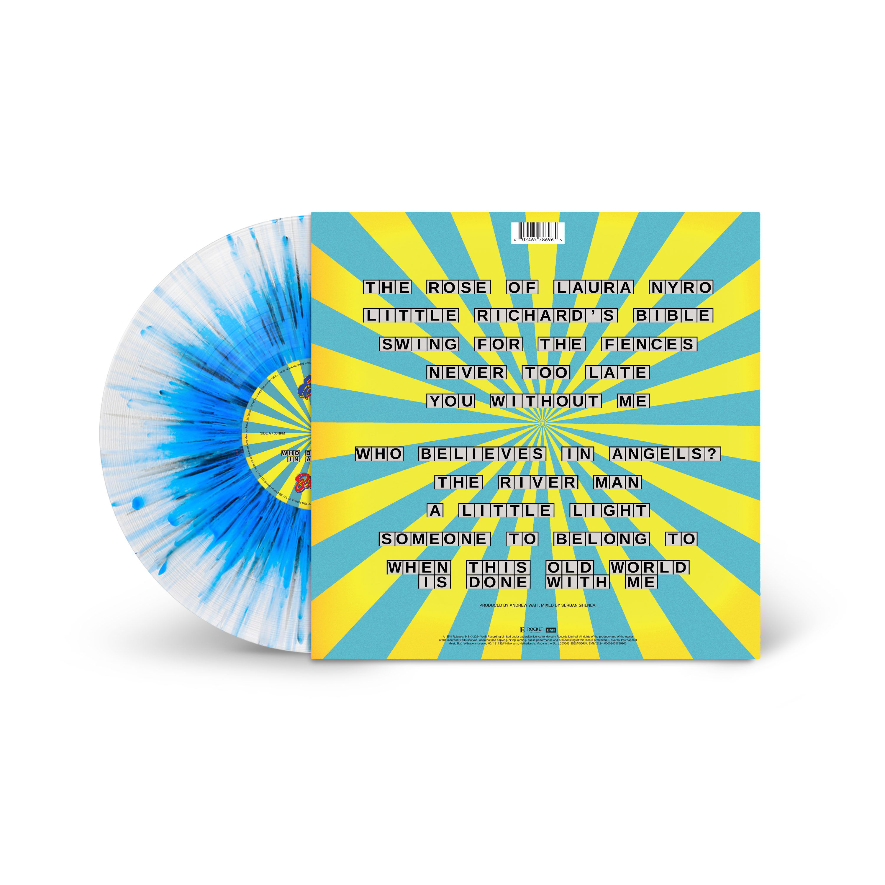 Limited Blue Splatter Vinyl: Who Believes In Angels?