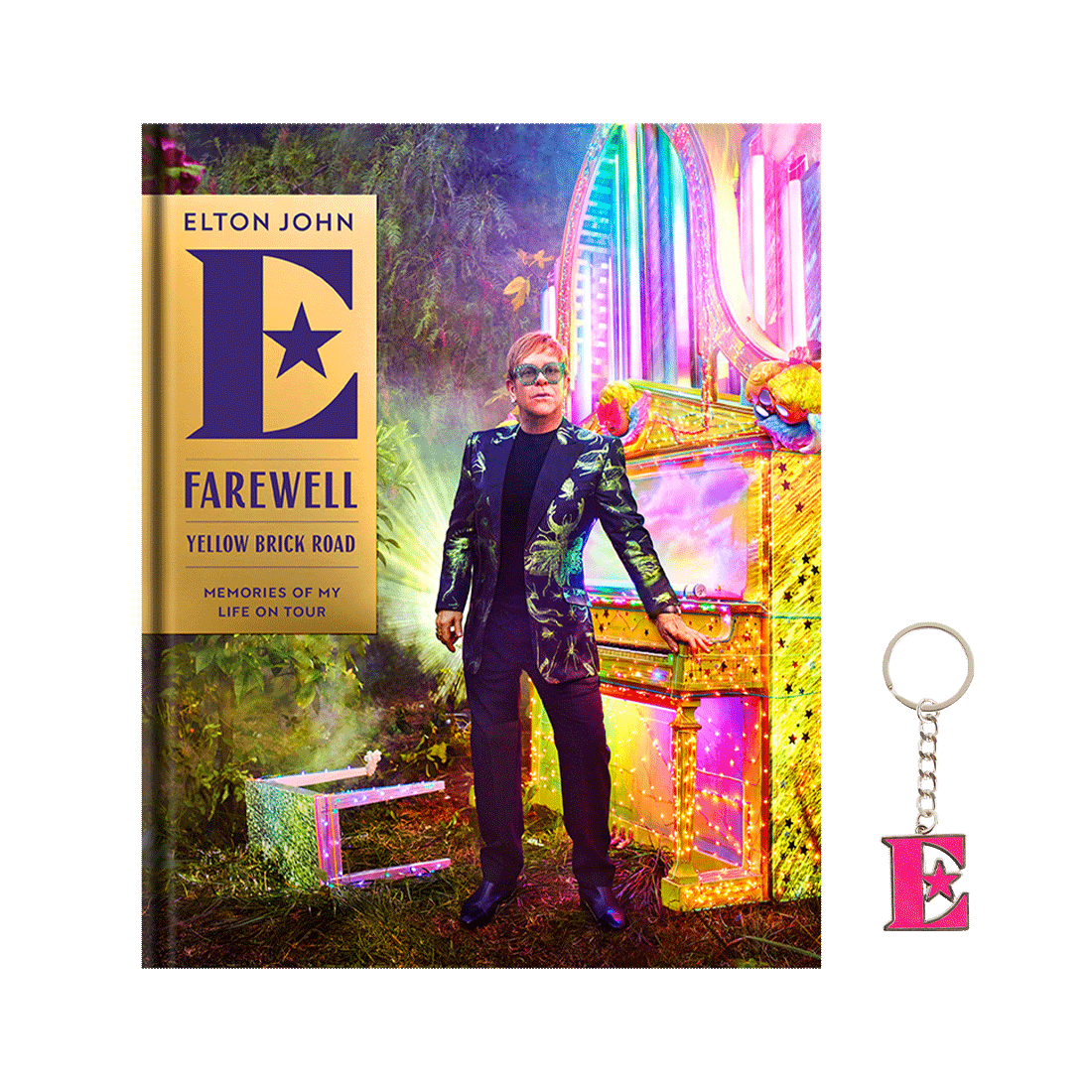 Elton John Tour Memoir Book with Bonus Keychain