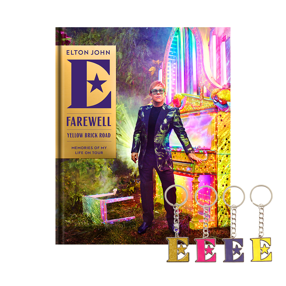 Elton John Tour Memoir Book with Bonus Keychain