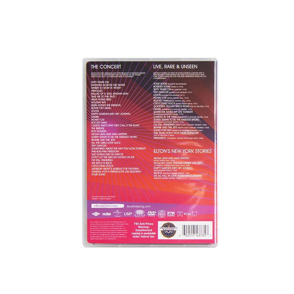 Elton John Live at MSG Concert 2DVD Set