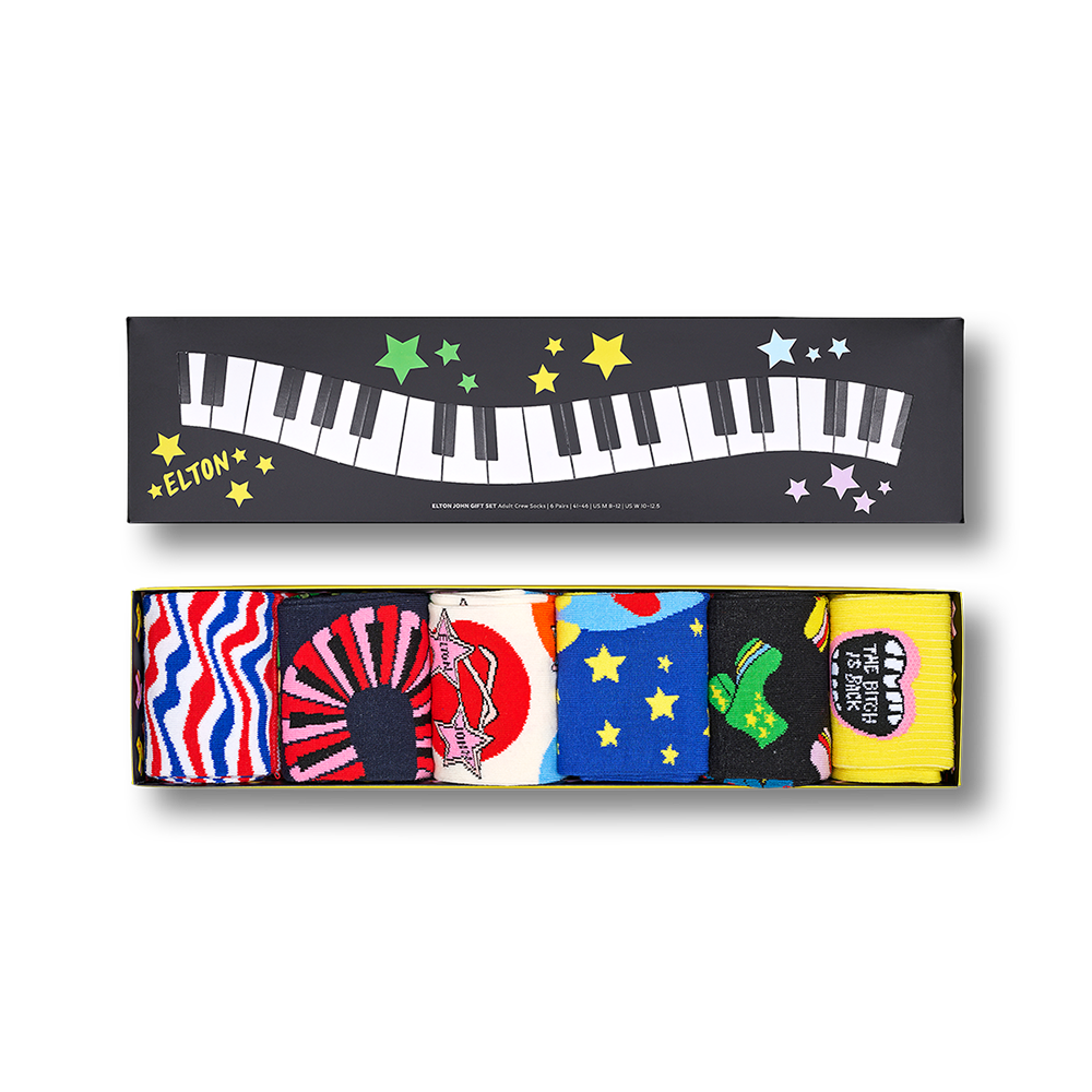 Elton John Happy Socks 6-Pack Gift Box