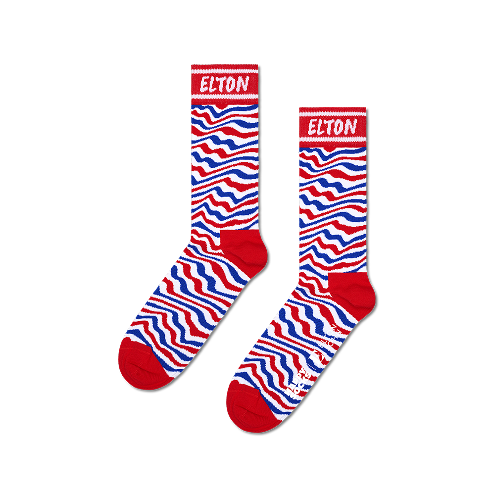 Elton John Striped Happy Socks – Bold & Colorful
