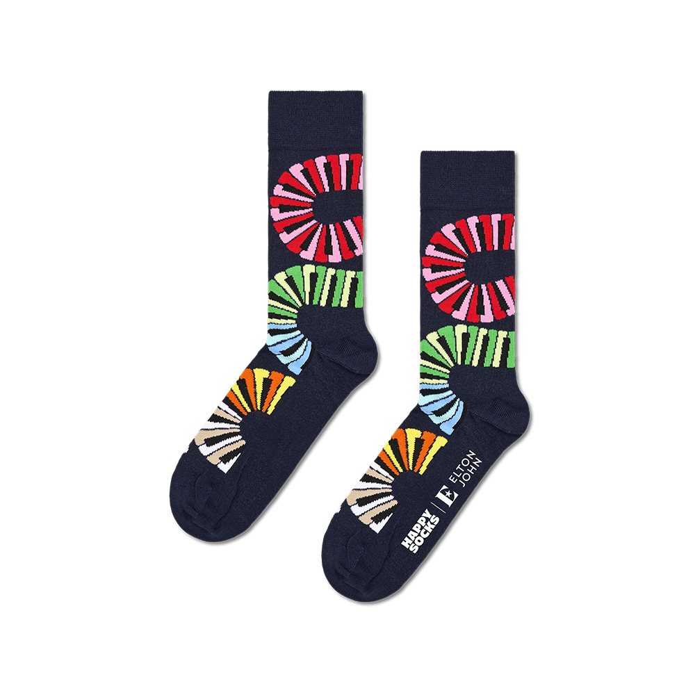 Elton John Piano Note Socks by Happy Socks