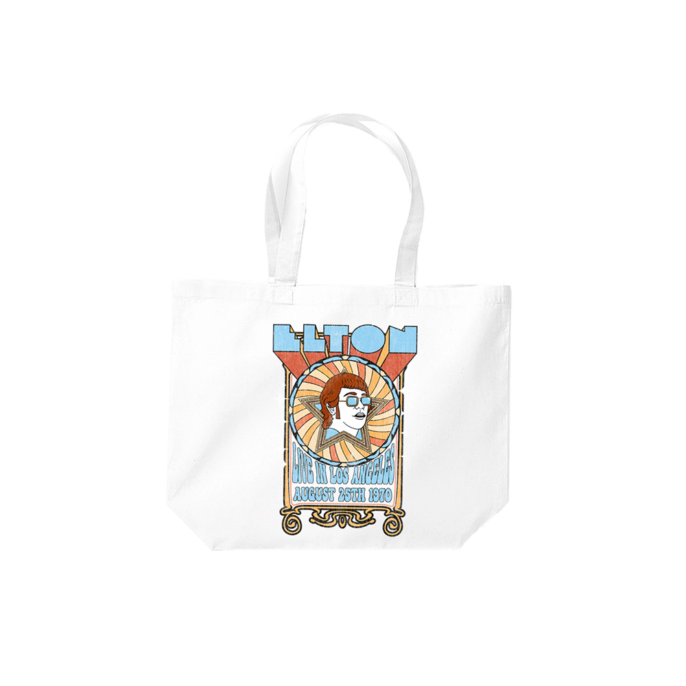 Vintage 1970 LA Concert Tote Bag