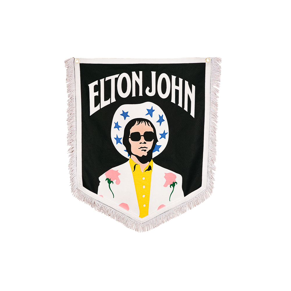 Elton John Cowboy Banner by Oxford Pennant