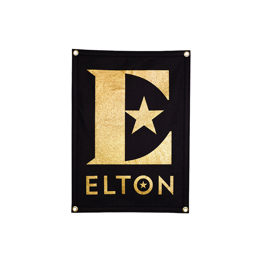 Elton John Star Logo Camp Flag by Oxford Pennant