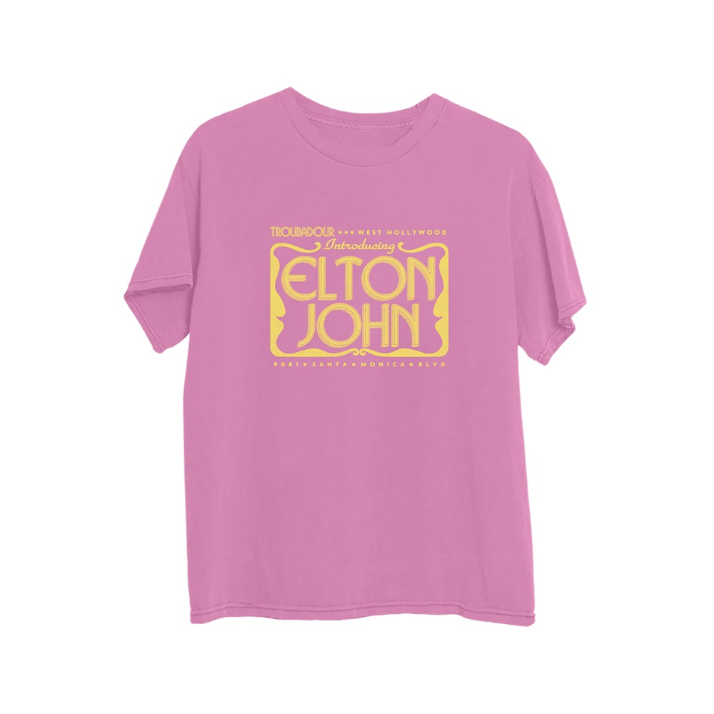 Elton John Pink Tour T-Shirt with Vinyl Flier