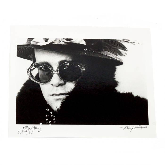 Signed Elton John & Terry O’Neill Limited Art Print
