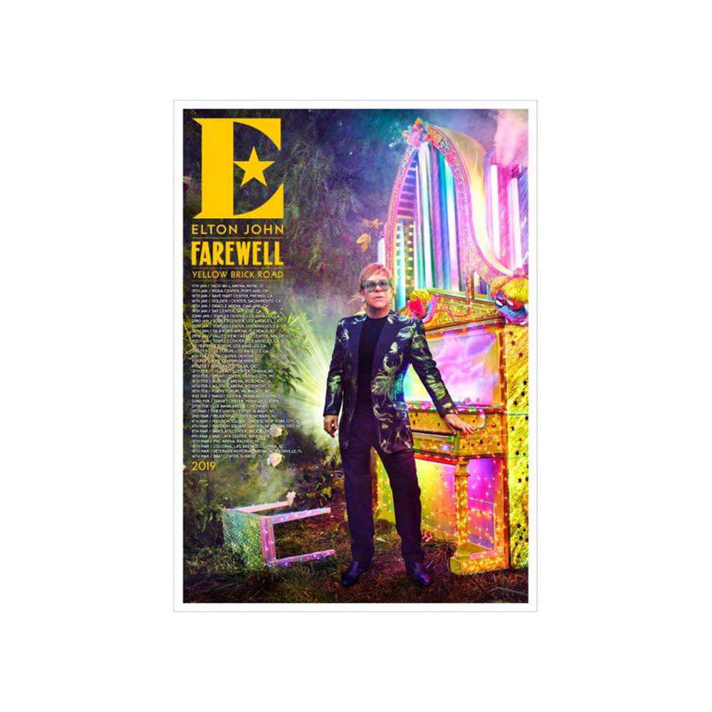 Elton John 2019 Tour Lithograph - Limited Edition